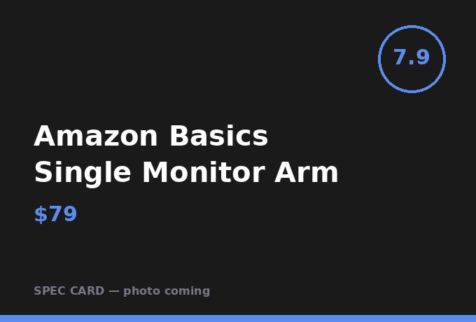 Amazon Basics Single Monitor Arm