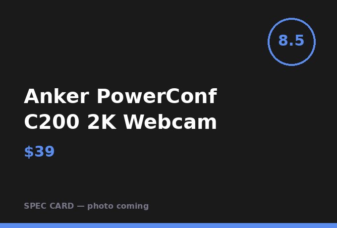 Anker PowerConf C200 2K Webcam