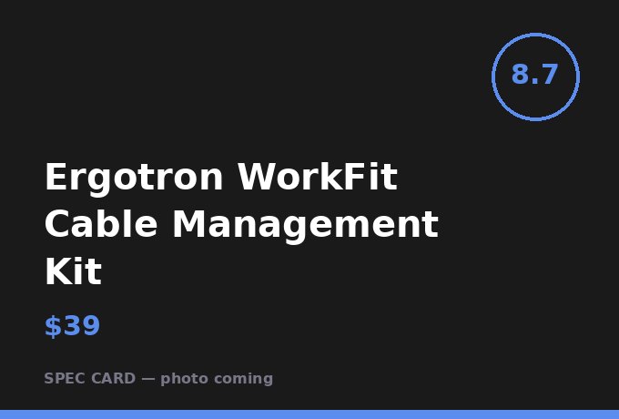Ergotron WorkFit Cable Management Kit
