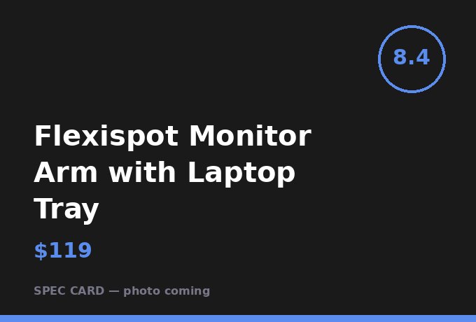 Flexispot Monitor Arm with Laptop Tray