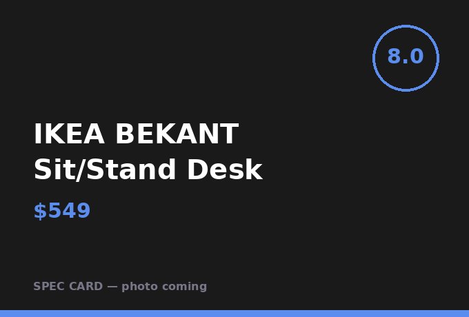 IKEA BEKANT Sit/Stand Desk