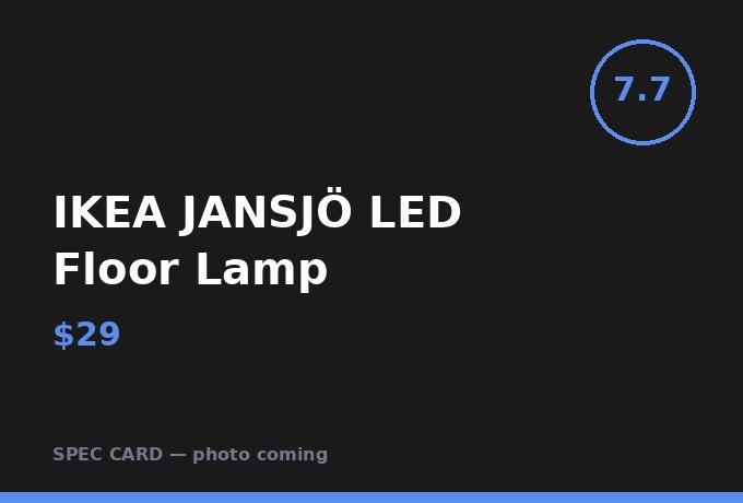 IKEA JANSJÖ LED Floor Lamp