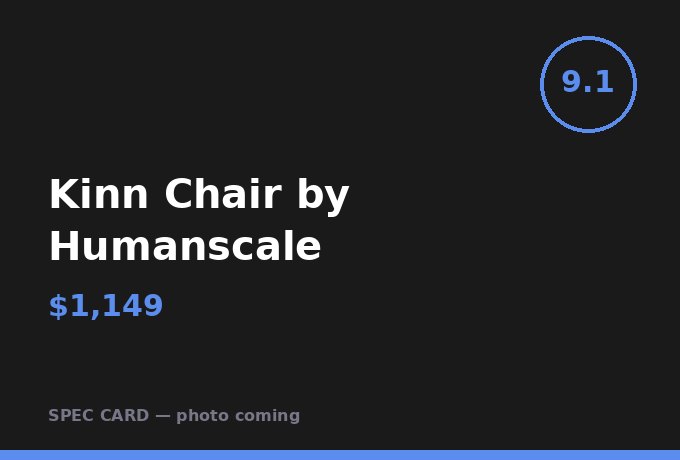 Kinn Chair by Humanscale