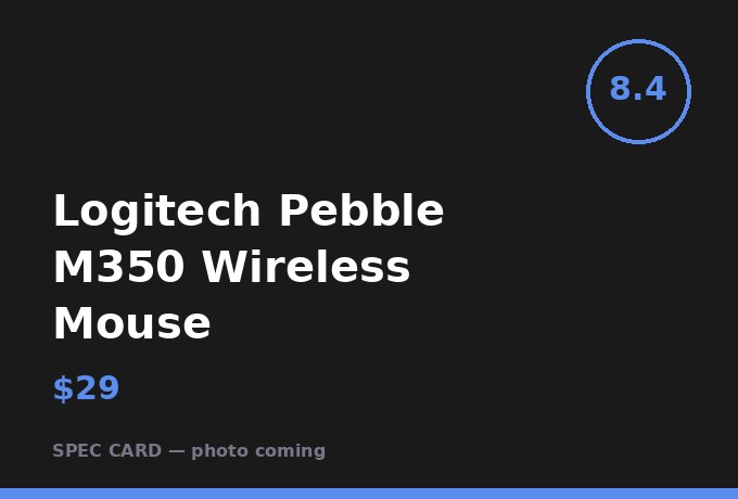 Logitech Pebble M350 Wireless Mouse