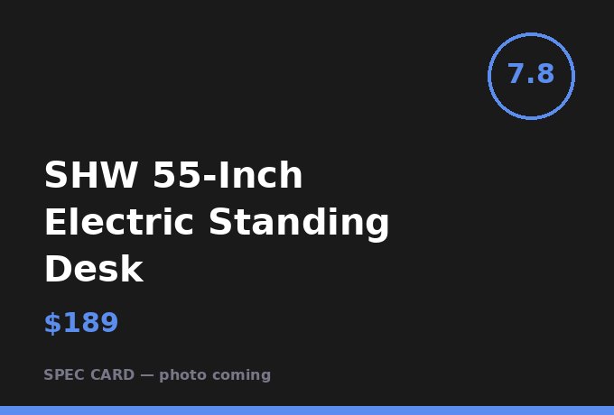 SHW 55-Inch Electric Standing Desk